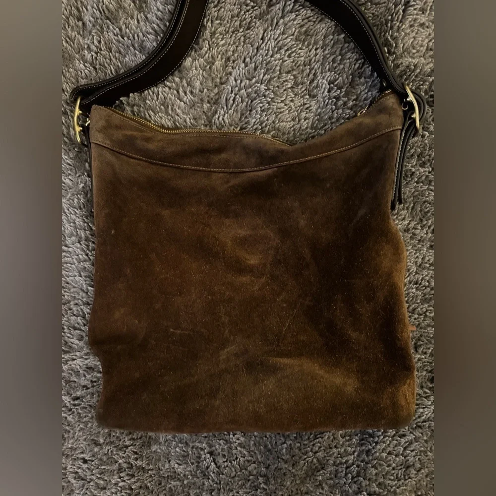 COACH Vintage Legacy Suede Hobo Bag